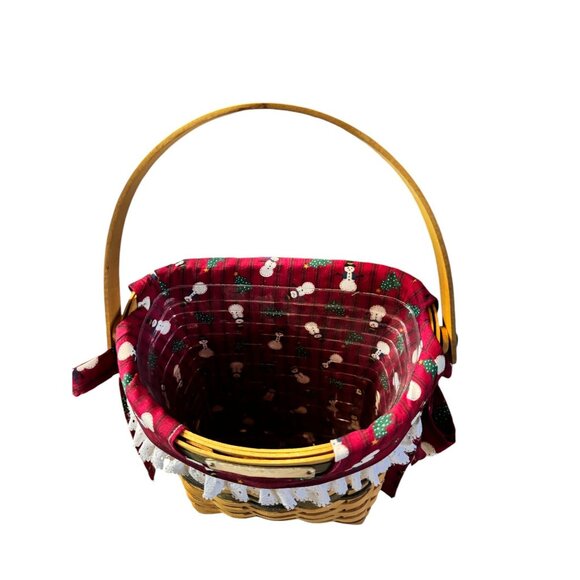 Longaberger Christmas Collection 1998 Edition Glad Tidings Basket With Handle - Picture 7 of 9